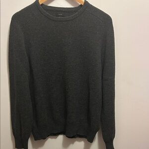 J. Crew Men's Charcoal Crewneck Sweater